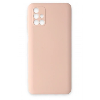 Mey İthalat®  Samsung Galaxy M31S Kılıf Nano içi Kadife Silikon - Pudra