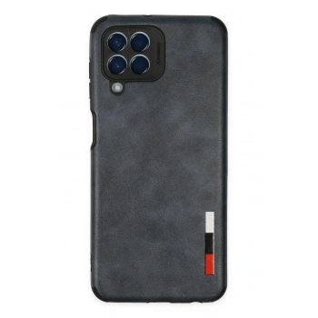 Mey İthalat®  Samsung Galaxy M33 Kılıf Loop Deri Silikon - Lacivert