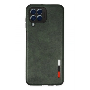 Mey İthalat®  Samsung Galaxy M33 Kılıf Loop Deri Silikon - Yeşil