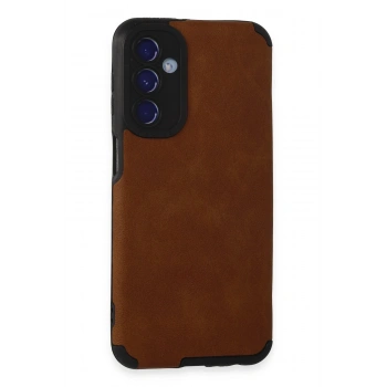 Mey İthalat®  Samsung Galaxy M34 5G Kılıf Loop Deri Silikon - Kahverengi