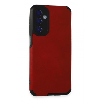 Mey İthalat®  Samsung Galaxy M34 5G Kılıf Loop Deri Silikon - Kırmızı
