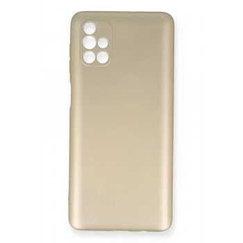 Mey İthalat®  Samsung Galaxy M51 Kılıf First Silikon - Gold