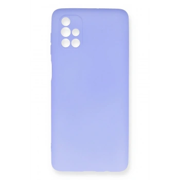 Mey İthalat®  Samsung Galaxy M51 Kılıf First Silikon - Lila