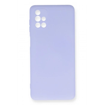 Mey İthalat®  Samsung Galaxy M51 Kılıf Nano içi Kadife Silikon - Lila