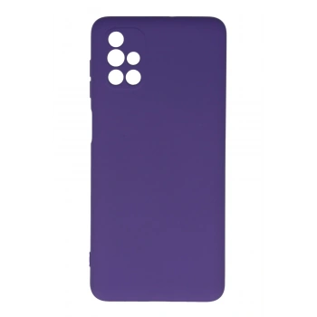 Mey İthalat®  Samsung Galaxy M51 Kılıf Nano içi Kadife Silikon - Mor