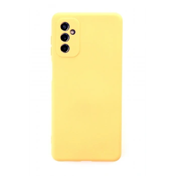Mey İthalat®  Samsung Galaxy M52 5G Kılıf Nano içi Kadife Silikon - Sarı