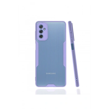 Mey İthalat®  Samsung Galaxy M52 5G Kılıf Platin Silikon - Lila
