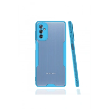 Mey İthalat®  Samsung Galaxy M52 5G Kılıf Platin Silikon - Mavi