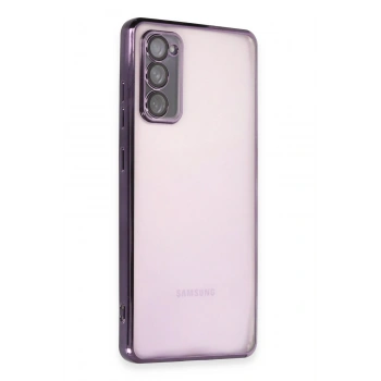 Mey İthalat®  Samsung Galaxy S20 FE Kılıf  Lensli Silikon - Mor