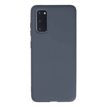 Mey İthalat®  Samsung Galaxy S20 Kılıf Nano içi Kadife Silikon - Gri