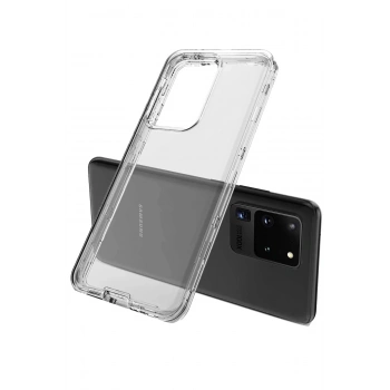 Mey İthalat® Samsung Galaxy S20 Plus Kılıf Lüx Şeffaf Silikon