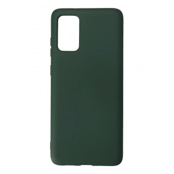 Mey İthalat®  Samsung Galaxy S20 Plus Kılıf Nano içi Kadife Silikon - Koyu Yeşil