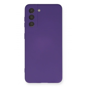 Mey İthalat®  Samsung Galaxy S21 Kılıf Nano içi Kadife Silikon - Mor