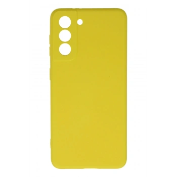 Mey İthalat®  Samsung Galaxy S21 Kılıf Nano içi Kadife Silikon - Sarı