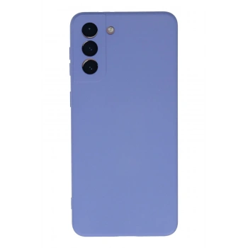 Mey İthalat®  Samsung Galaxy S21 Plus Kılıf Nano içi Kadife Silikon - Lila