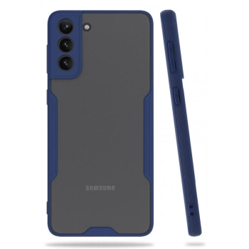 Mey İthalat®  Samsung Galaxy S21 Plus Kılıf Platin Silikon - Lacivert