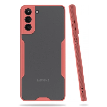 Mey İthalat®  Samsung Galaxy S21 Plus Kılıf Platin Silikon - Pembe