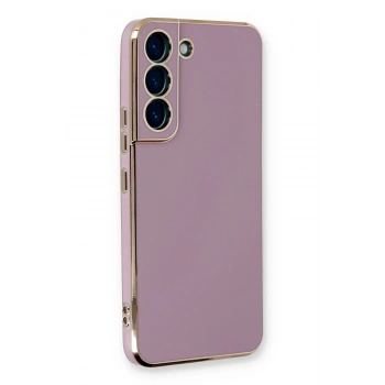 Mey İthalat®  Samsung Galaxy S22 Plus Kılıf Volet Silikon - Mor