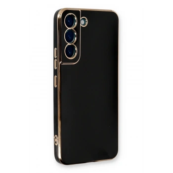 Mey İthalat®  Samsung Galaxy S22 Plus Kılıf Volet Silikon - Siyah