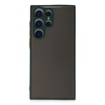 Mey İthalat®  Samsung Galaxy S22 Ultra Kılıf Montreal Silikon Kapak - Yeşil