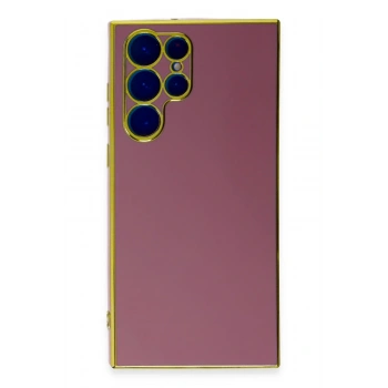 Mey İthalat®  Samsung Galaxy S22 Ultra Kılıf Volet Silikon - Kırmızı