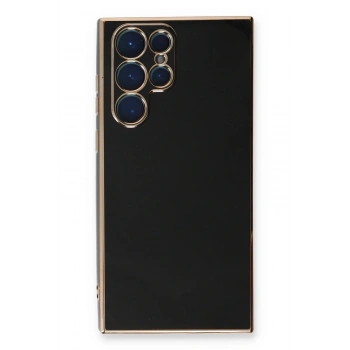 Mey İthalat®  Samsung Galaxy S22 Ultra Kılıf Volet Silikon - Siyah