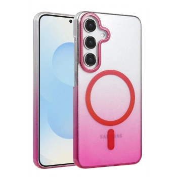 Mey İthalat®  Samsung Galaxy S23 FE Glossy Magsafe Kapak - Pembe