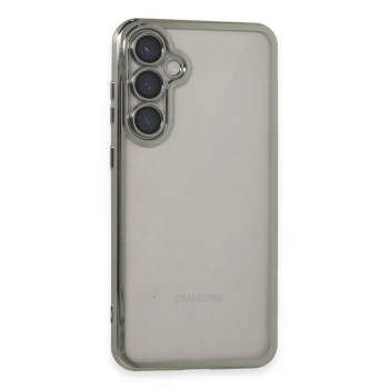 Mey İthalat®  Samsung Galaxy S23 FE Kılıf  Lensli Silikon - Gümüş