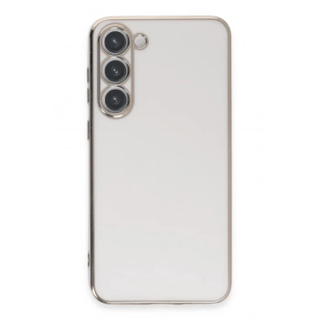 Mey İthalat®  Samsung Galaxy S23 Kılıf Volet Silikon - Beyaz