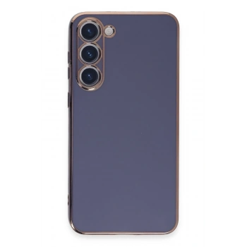 Mey İthalat®  Samsung Galaxy S23 Kılıf Volet Silikon - Mavi