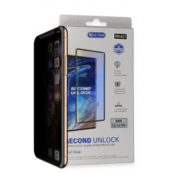 Mey İthalat® Samsung Galaxy S23 Ultra Durable Full Glue Curved Hayalet Cam