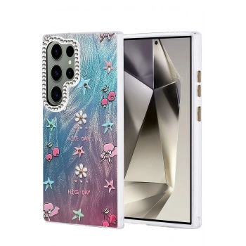 Mey İthalat®  Samsung Galaxy S23 Ultra Kılıf Blade Aynalı Desenli Kapak - Desen 4