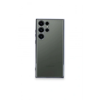Mey İthalat®  Samsung Galaxy S23 Ultra Kılıf  Lensli Silikon - Açık Mavi