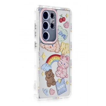 Mey İthalat®  Samsung Galaxy S23 Ultra Kılıf Reflexion Desenli Kapak - Desen 4