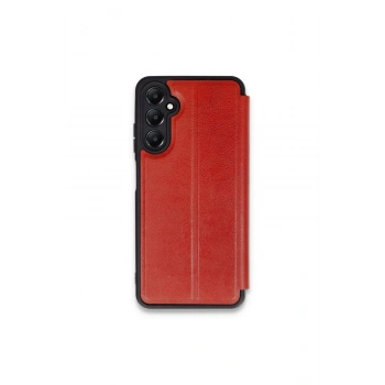 Mey İthalat®  Samsung Galaxy S24 FE Kılıf Flip Cover - Kırmızı