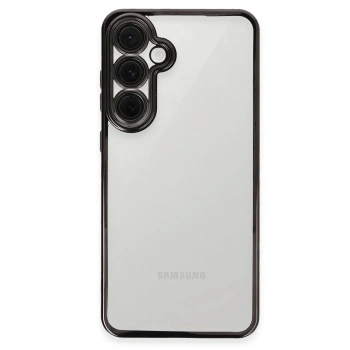 Mey İthalat®  Samsung Galaxy S24 FE Kılıf  Lensli Silikon - Siyah