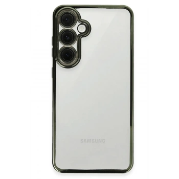 Mey İthalat®  Samsung Galaxy S24 FE Kılıf  Lensli Silikon - Yeşil