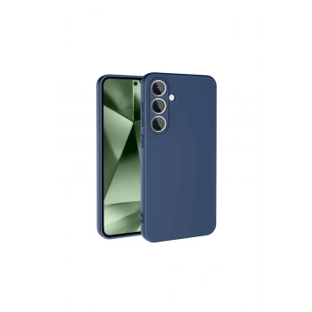 Mey İthalat®  Samsung Galaxy S24 FE Kılıf Nano içi Kadife Silikon - Lacivert