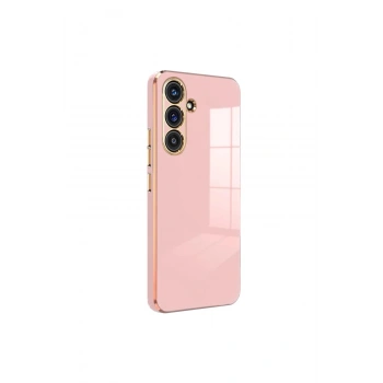 Mey İthalat®  Samsung Galaxy S24 FE Kılıf Volet Silikon - Pembe