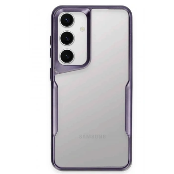 Mey İthalat®  Samsung Galaxy S24 Kılıf Boyi Silikon Kapak - Derin Mor