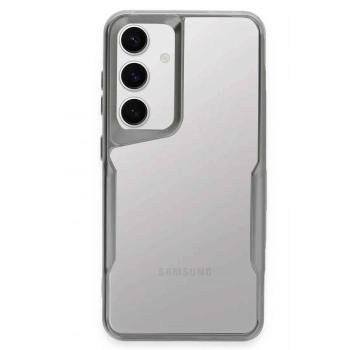 Mey İthalat®  Samsung Galaxy S24 Kılıf Boyi Silikon Kapak - Gümüş