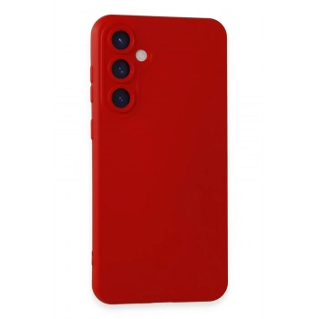 Mey İthalat®  Samsung Galaxy S24 Kılıf Nano içi Kadife Silikon - Kırmızı
