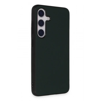 Mey İthalat®  Samsung Galaxy S24 Kılıf Taft Kapak - Koyu Yeşil