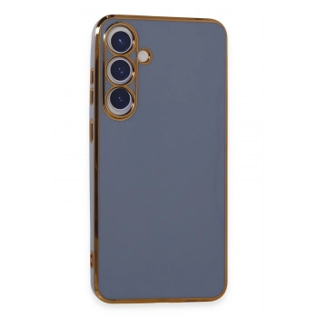 Mey İthalat®  Samsung Galaxy S24 Kılıf Volet Silikon - Mavi