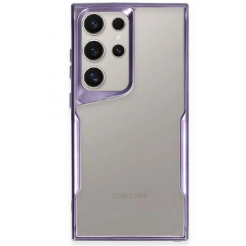 Mey İthalat®  Samsung Galaxy S24 Ultra Kılıf Boyi Silikon Kapak - Derin Mor