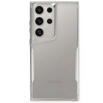 Mey İthalat®  Samsung Galaxy S24 Ultra Kılıf Boyi Silikon Kapak - Gümüş