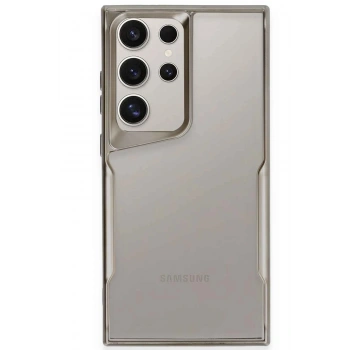 Mey İthalat®  Samsung Galaxy S24 Ultra Kılıf Boyi Silikon Kapak - Titan Gri