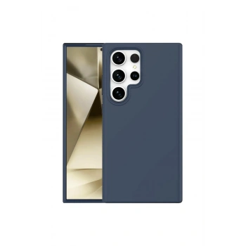 Mey İthalat®  Samsung Galaxy S24 Ultra Kılıf First Silikon - Lacivert