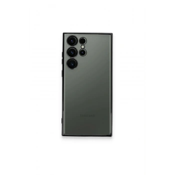 Mey İthalat®  Samsung Galaxy S24 Ultra Kılıf  Lensli Silikon - Yeşil