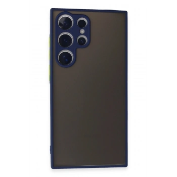 Mey İthalat®  Samsung Galaxy S24 Ultra Kılıf Montreal Silikon Kapak - Lacivert